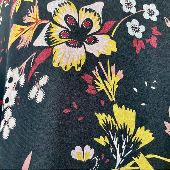 A.L.C. Zaydena Ruffle Floral Silk Maxi Dress Size 4 Spaghetti Strap - Picture 6 of 13